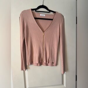 Calvin Klein Zip Up Sweater